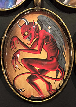 #15-The Devil 30×40 mm glass pendant