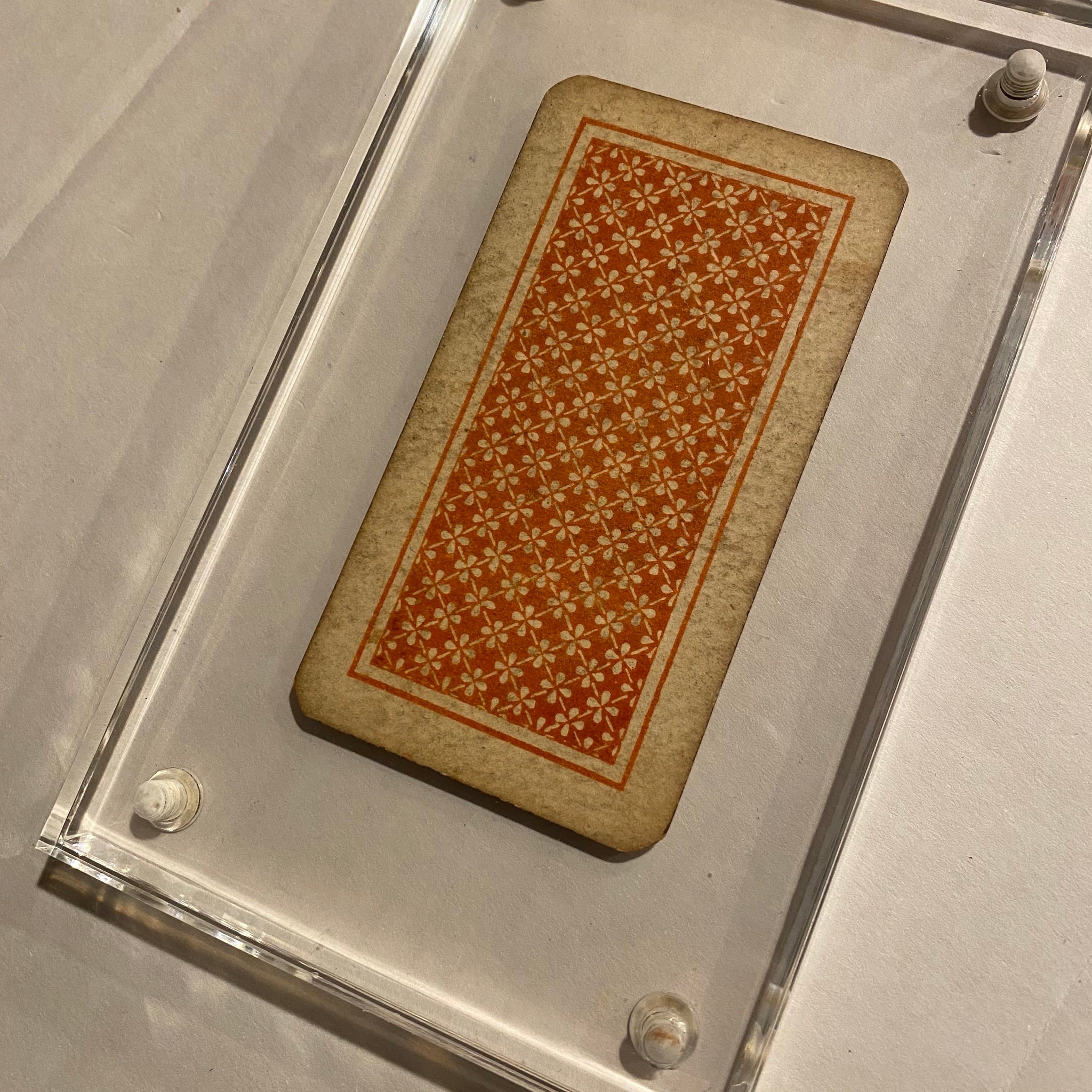 Ace of Wands”-Authentic Antique Tarot Card 1920. G. Cassini