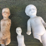 Broken Boys- Lot of 5 Authentic 1860s Bisque figures (Frozen Charles)