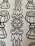 6 of Cups-Trionfi Della Luna Original Ink/signed