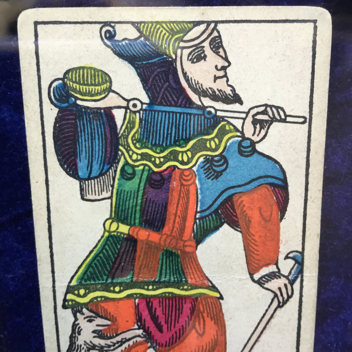 “the Fool” Historical Antique Hand Painted Tarot Card 1890s Deviant