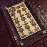 "10 of Cups”- Historical Antique Hand Painted Tarot Card 1890s