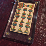 "10 of Cups”- Historical Antique Hand Painted Tarot Card 1890s
