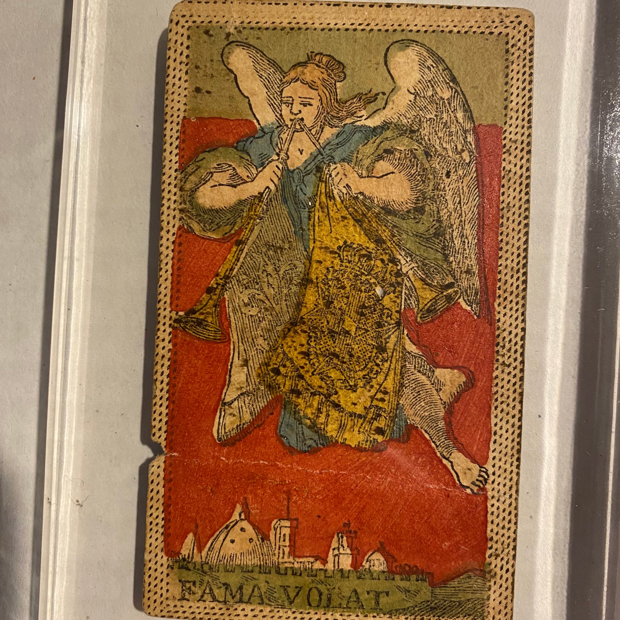 The Trumpet -Historical Minchiate Tarot Card c.1850 – Deviant Moon Inc