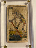 “Death”-RARE Historical Antique Hand Painted Tarot Card 1850