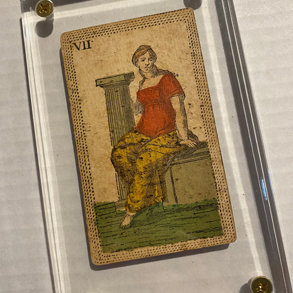 Strength-Historical Minchiate Tarot Card c.1850