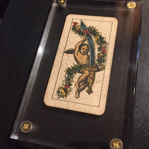 “Ace of Swords”-Authentic Antique Tarot Card 1920.  G. Cassini  Brescia
