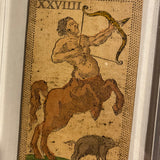 Sagittarius -Historical Minchiate Tarot Card c.1850