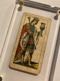 “King of Cups”-Authentic Antique Tarot Card 1920.  G. Cassini  Brescia