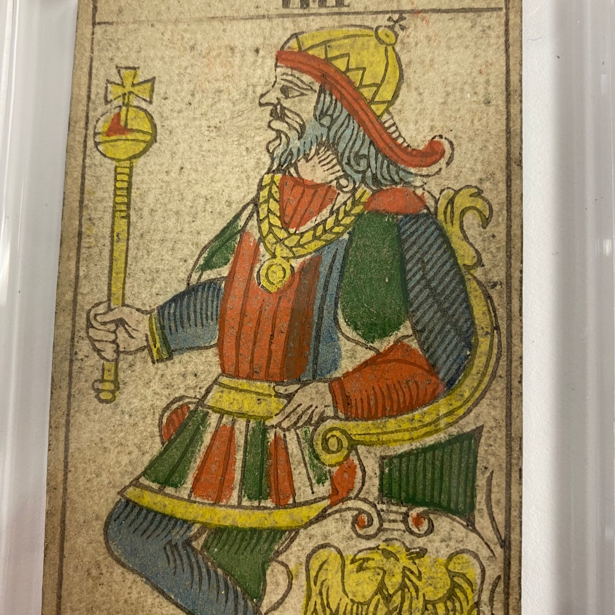 The Emperor . c.1839 Tarot Marseille Bernardin Suzanne – Deviant