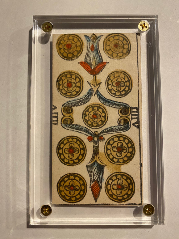 “9 of Coins” - Authentic 18th Century Tarot Single