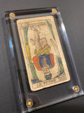 ‘The Hanged Man”- Historical Antique Hand Painted Tarot Card 1850