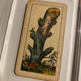 “Ace of Wands”-Authentic Antique Tarot Card 1920.  G. Cassini  Brescia