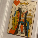 King of Hearts-Authentic 18th Century Playing Card