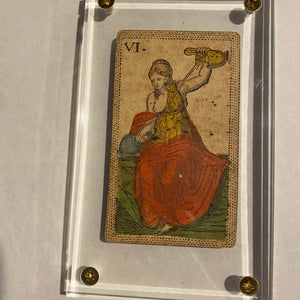 Temperance -Historical Minchiate Tarot Card c.1850