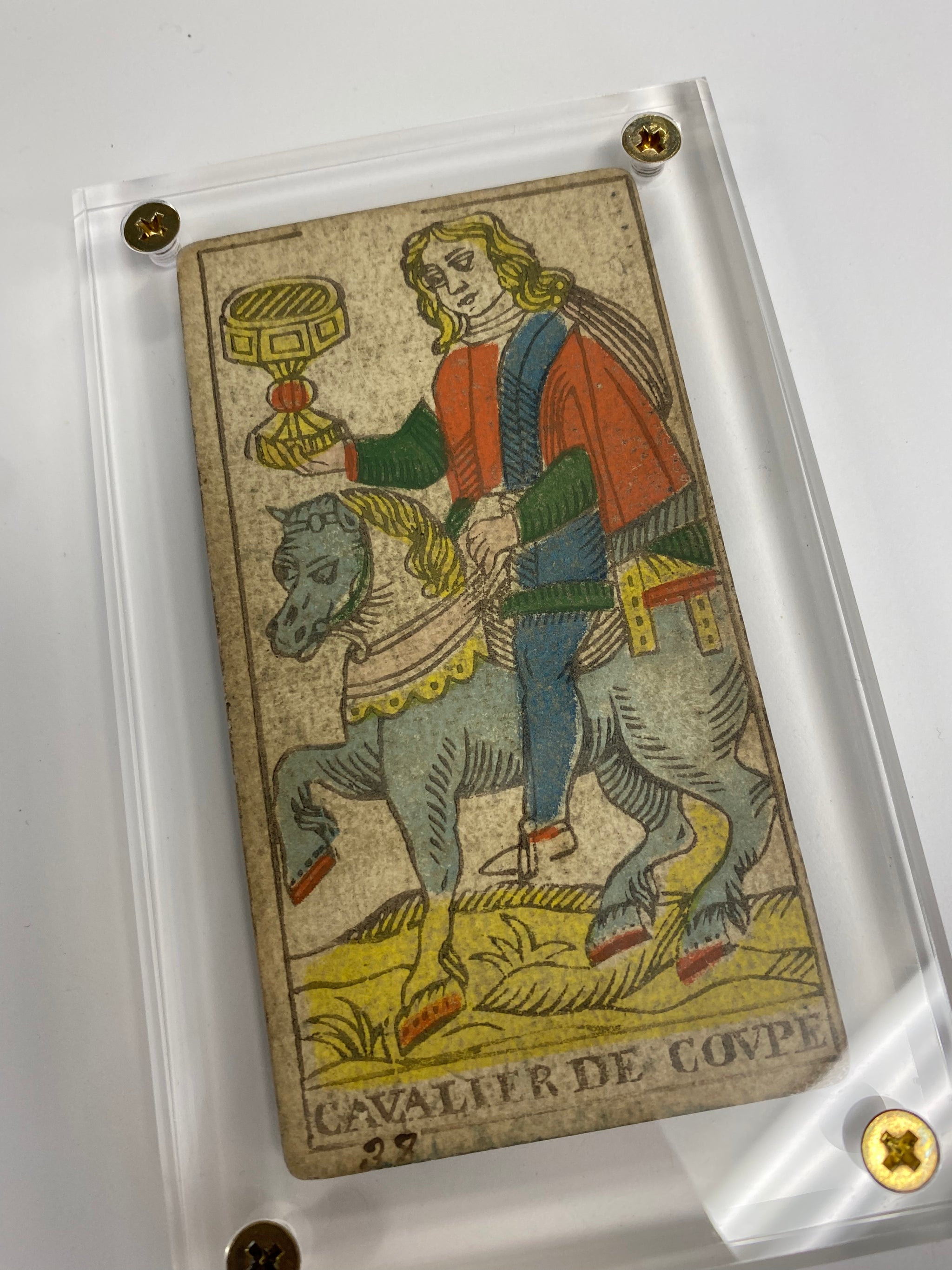 Knight of Cups. c.1839 Tarot Marseille Bernardin Suzanne – Deviant