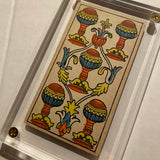 “5 of Cups”- Historical Antique Hand Painted Tarot Card 1890s