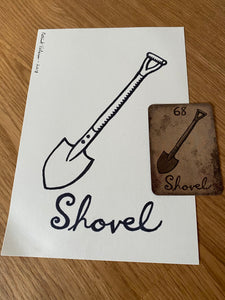 The Shovel- Original Ink Drawing/ Signed