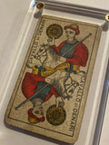 “Knight of Coins”-Authentic Antique Tarot Card 1930