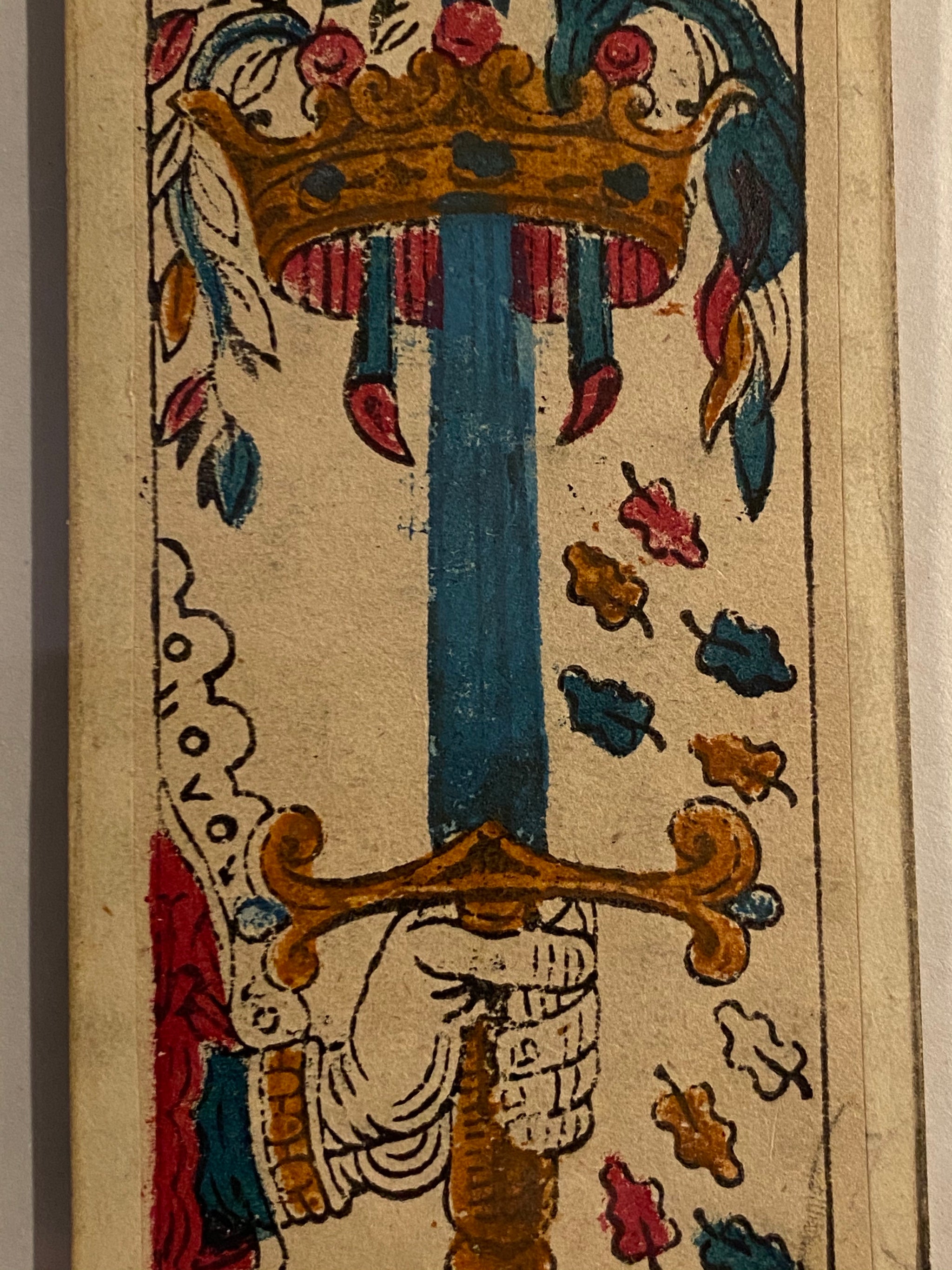 Ace of Swords-Original Edoardo Dotti, Milan, Italy, c. 1865