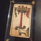 “Ace of Swords”-Authentic Antique Tarot Card 1930
