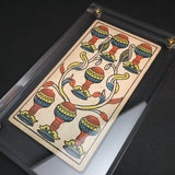 “Seven of Cups”-Original Antique Hand Painted Card 1890s