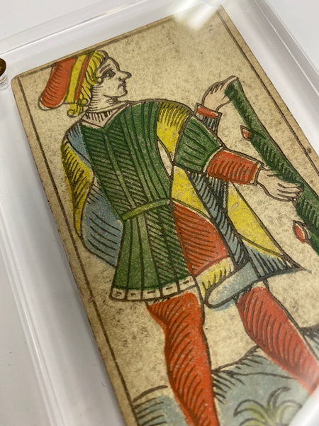 Page of Wands. c.1839 Tarot Marseille Bernardin Suzanne – Deviant