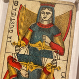“Justice”-Authentic Antique Tarot Card 1930