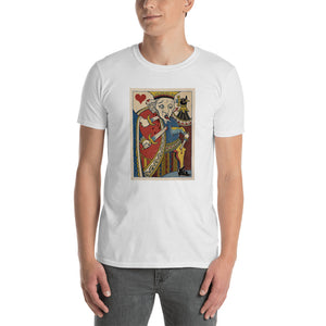 KING of HEARTS- Royal Mischief Playing Cards -Short-Sleeve Unisex T-Shirt